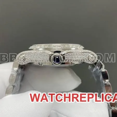 Chopard optimal collectible watches YF factory happy diamonds silver starry sky 2892 mechanical movement steel belt models side actual picture