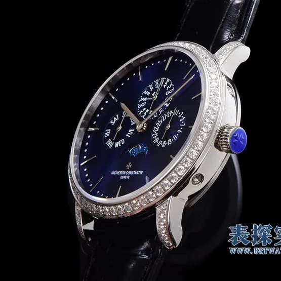 How much does top-tier replicaVacheron Constantin heritage series blue dial perpetual calendar men's mechanical watch cost?