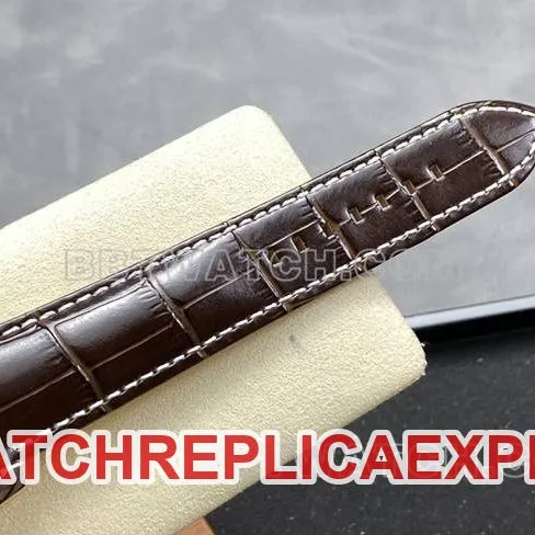 top-tier watch BLS factory blue dialBreitling aviation chronographrose goldleather strap model side live photo
