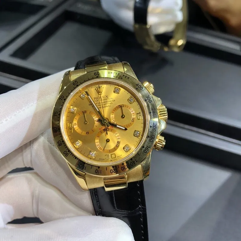 Real gold RolexreplicaDaytona series 18K gold watch 40mmclasp picture