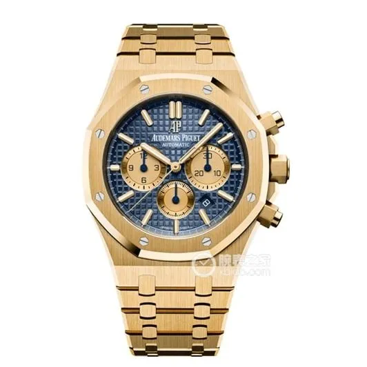 IPF offshore Audemars Piguet1:1replica watch blue dialyellow goldsteel bracelet model 26331BA.OO.1220BA.01caseback live photo