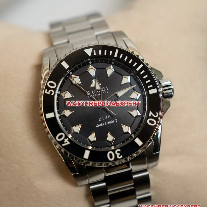 Gucci super clone2024 new black dialsteel bracelet model YA136353caseback live photo
