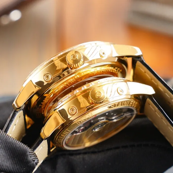 Omega complex function chronograph series perpetual calendar couple watch clasp picture