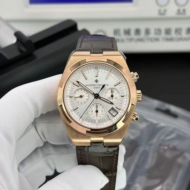top-tier watch 8F factory Vacheron Constantin silver white dial5500Vfront live photo