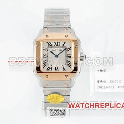 collectible watches sandoz cartiersilver dialrose gold circle quartz movementbraceletlive photos