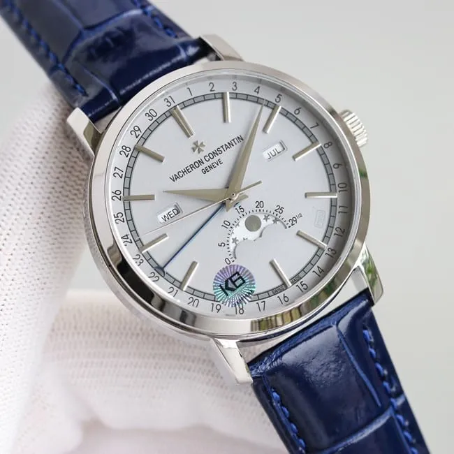 top-tier replicaVacheron Constantin limited collection series silver steel case watch clasp picture
