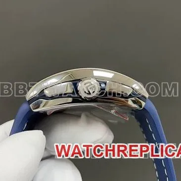 ABF factory collectible watch Frank Muller V45 blue dial leather braceletside live photo
