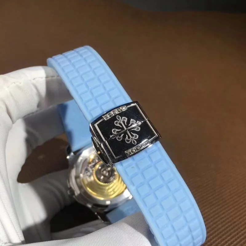 Patek Philippeladies' watch18kwhite gold with T square diamond 35mm front view