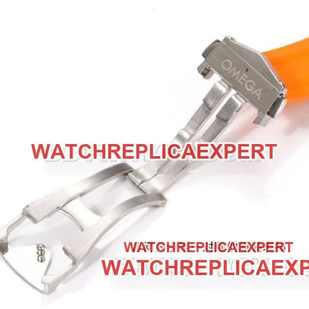 Omega collectible watch OR factory Seamaster 300m black dial mechanical orange rubber model braceletlive photos