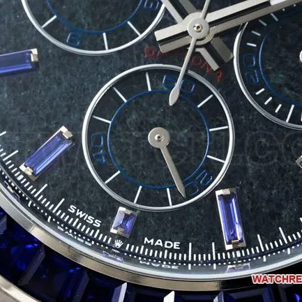watch RolexPPM factory Daytonablue dial Moissanite diamond bezelbraceletlive photos