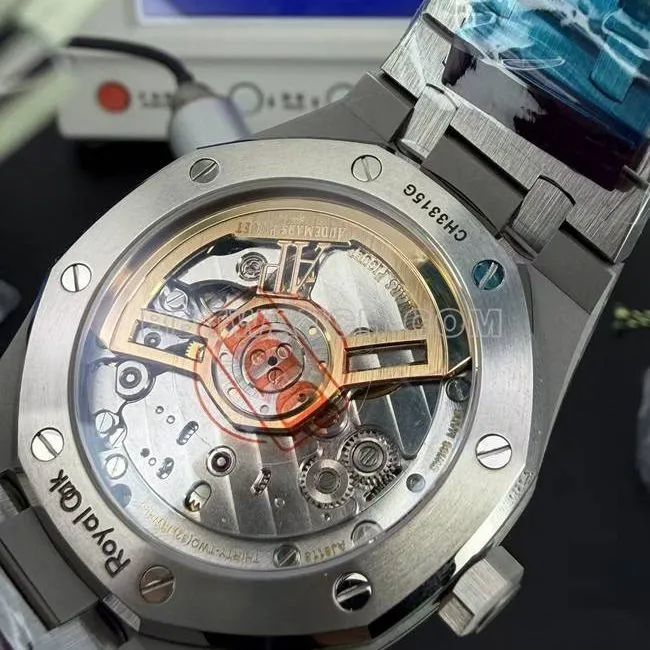 Audemars Piguet1:1replica watchDDF factory Royal Oak41mmwhite dial4302mechanical movementssteel bracelet model braceletlive photos