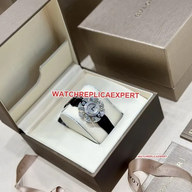 Bvlgari1:1super diamond dialleather strap model 103474front live photo