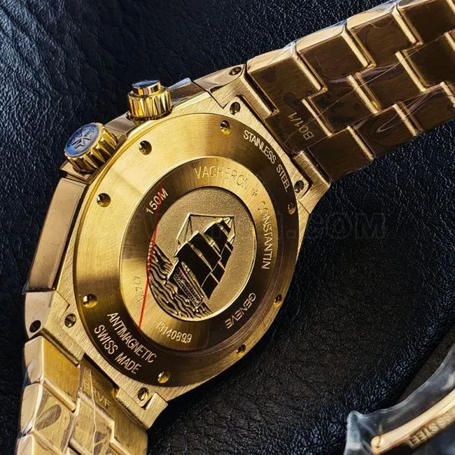 The collectible watch KR factory across the world Vacheron Constantinyellow goldwhite dial47450side live photo