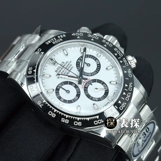 C Factory Ditoner Rolex collectible watches luminous white panda disk steel strap models m116500ln-0001