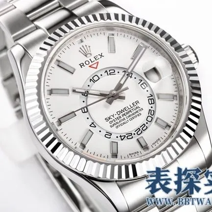 Rolex white steel top-tiersuper Skywalker is calm, reliable, graceful and generous_How much does it cost_Pictures_How is the workmanship clasp