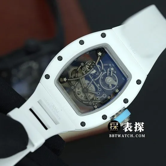 BBR men's Richard Mille1:1replica watch hollow disc rubber model RM055braceletlive photos
