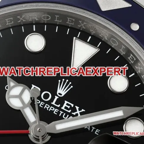 collectible watch RICH factory GMT-MasterRolex blue red circle 126710front live photo