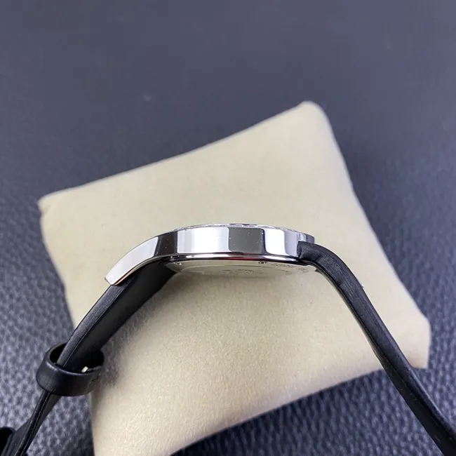 ZF Factory Piaget top-tier watch women's white dial black belt Limelight Galaquartz watch back cover picture