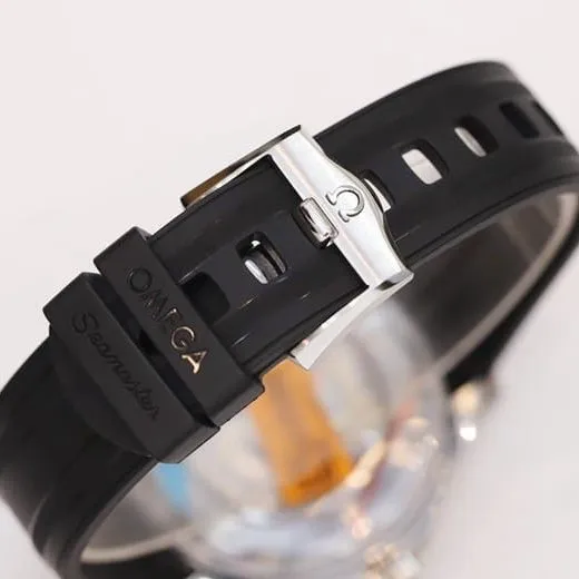OR factory Omegatop-tier watch 42mmSeamaster300 men's black dialrubber strap watch front view