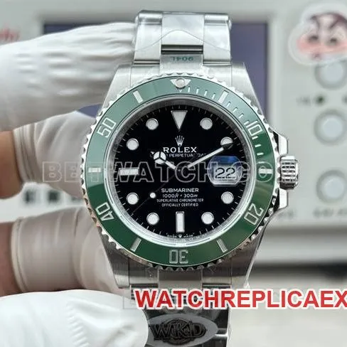 WKD Factory Rolex Submariner 41mm Green Dial 126610 Real Back Photos