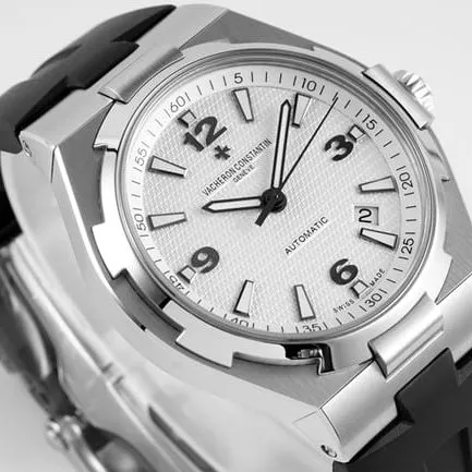 8F factory top-tier watch Vacheron Constantin men's white dial series steel bracelet mechanical watch back cover picture