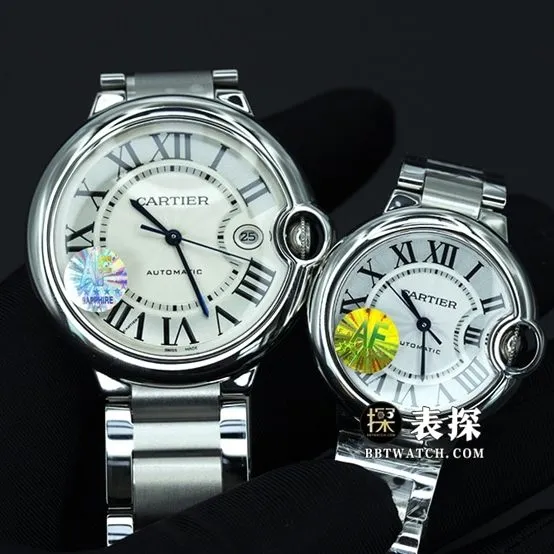 AF FactoryCartier blue balloon top-tier watch men's white dialsteel bracelet picture and price front live photo