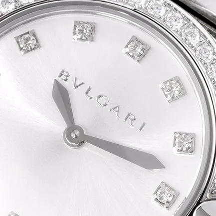 top-tier replicaBvlgari women's white dialsteel braceletLVCEA series quartz watch clasp picture