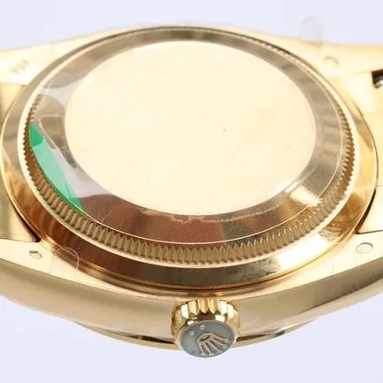 EWtop-tier watch Rolex men's gold plate gold band automatic movementday displayDatejust watch side view