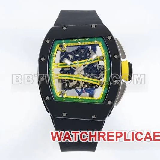Richard Milletop-tier watch R factory hollow plate black rubber model RM061braceletlive photos
