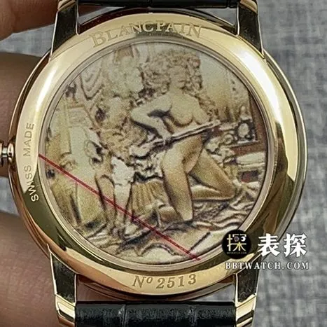 JB factory Blancpain art master top-tier 1:1high-quality watch men's black dialtourbillonleather strap model pictures and prices caseback live photo