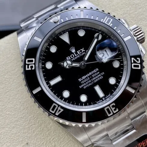 top-tier super cloneAR super masterpiece Rolex latest 41mm Black Submariner men's watch bottom cover picture