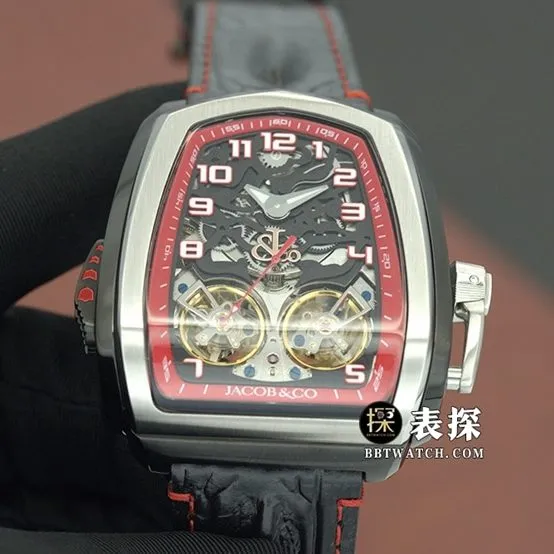 Czech Leopard collectible watches black disk double tourbillon strap models strap real picture