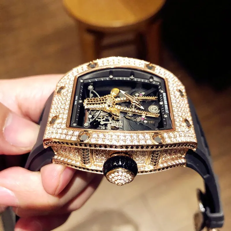 Richard Mille Watch RichardMille Gypsophila Series Men's Mechanical Watch Front View