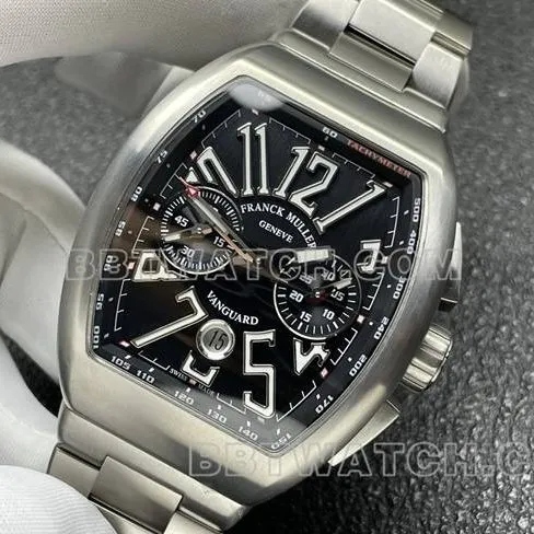 top-tier watch Franck Muller ABF factory V45black dial steel braceletclasplive photos
