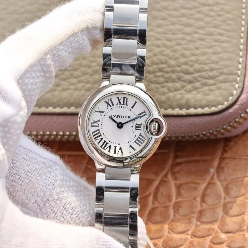 Cartier blue balloon watch small watch front view