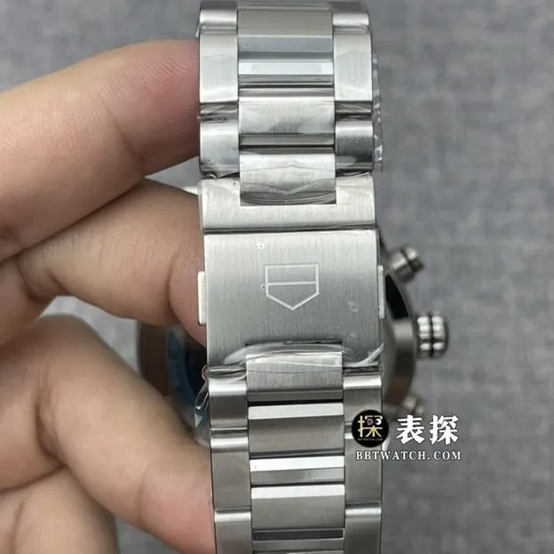 XF factory TAG Heuer Carrera watch men's black panda dial steel bracelet model pictures and prices side live photo