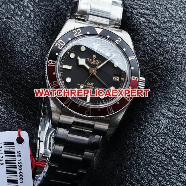 3CF factory top-tier watch Biwan Tudorblack dial black and red circle side live photo