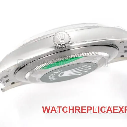 collectible watch JF factory Rolex log dial 3235 mechanical 41mm caseback live photo