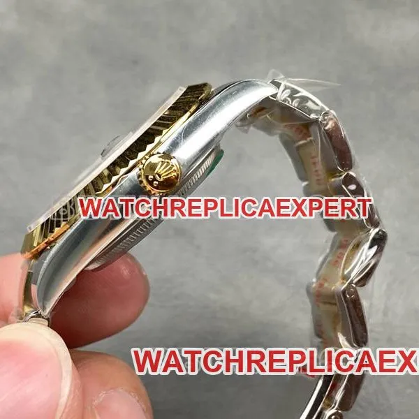 Rolex collectible watches ARF factory log 41mm black plate 3235 inter-gold steel band models strap real picture