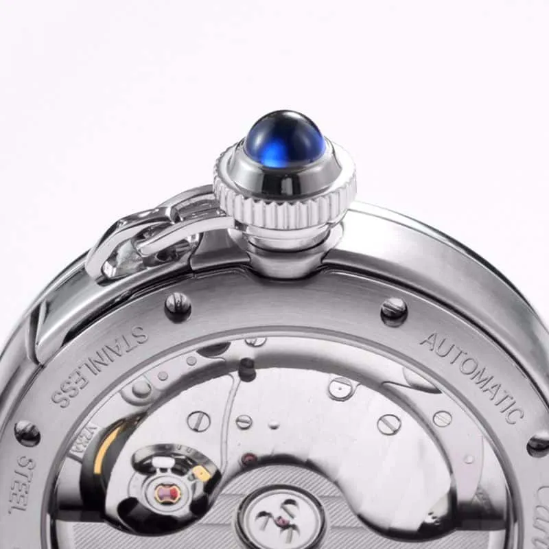 Cartiertop-tiersuper watch Pasha series ladies full automatic movement watch white surface clasp picture