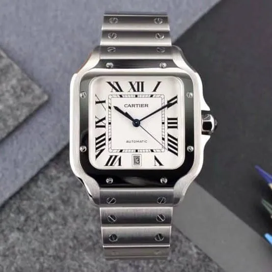 Cartier Santos series WSSA0009 (large size) watch authenticity review bracelet picture