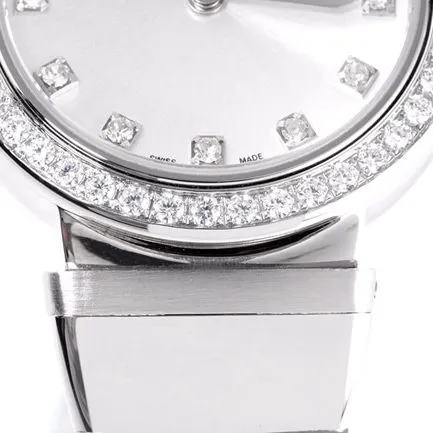 top-tier replicaBvlgari women's white dialsteel braceletLVCEA series quartz watch back cover picture