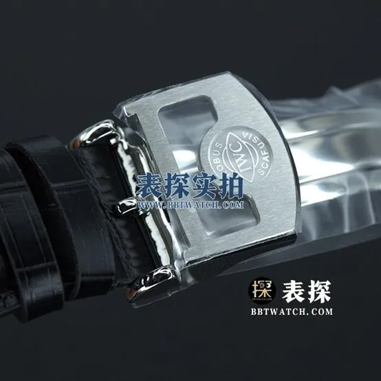 YL factory IWC Portugal top-tier 1:1high-quality watch men's Portuguese seven black dialleather strap model pictures and prices front live photo