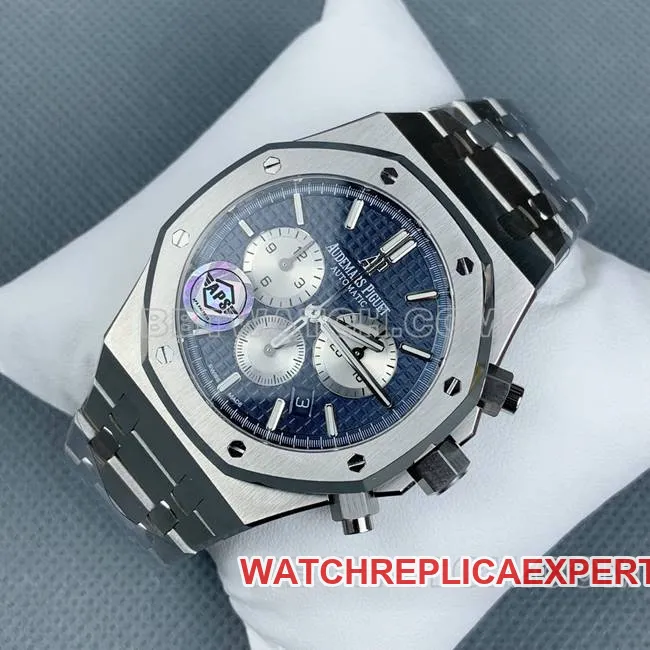 top-tier watch Royal OakAPS factory Audemars Piguetblue dial26331braceletlive photos