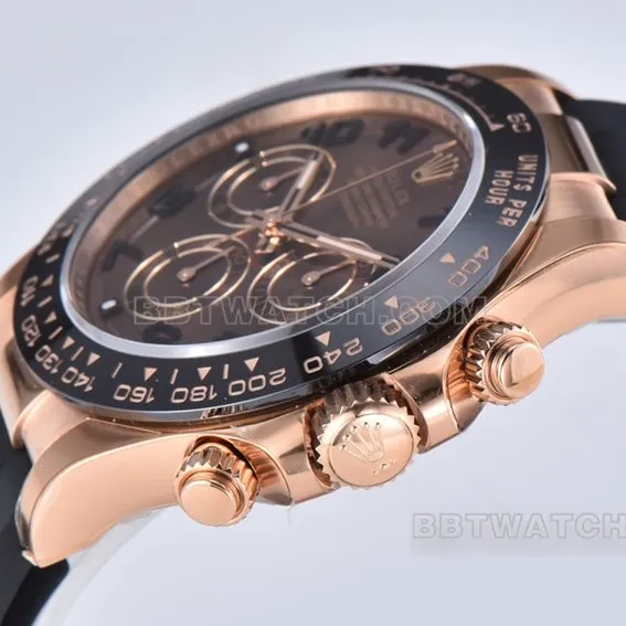 C Factory RolexDaytonatop-tier 1:1super clonerose gold chocolate disc rubber M116515ln-0015front live photo