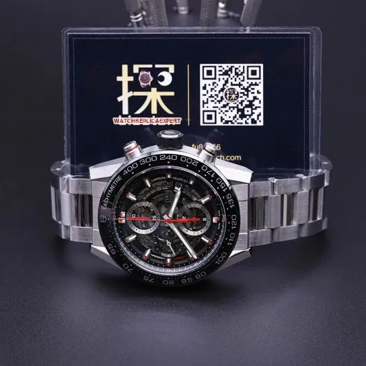 xf factory TAG Heuer hollow Carrera racing hollow watch steel bracelet clasp picture