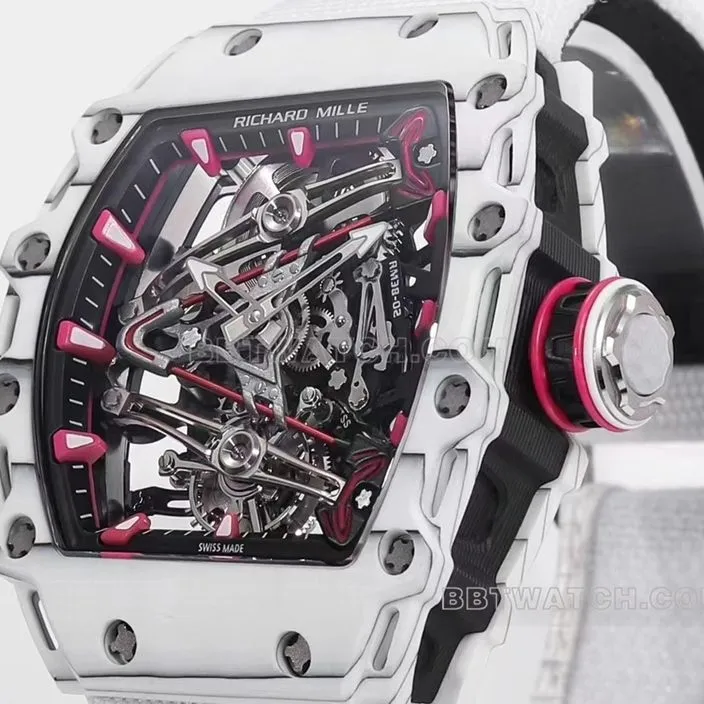 Richard Mille men's white fabric RM 38-02side live photo