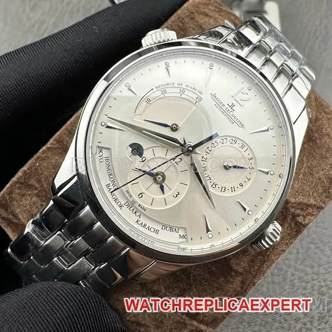collectible watch Jaeger-LeCoultre9F factory master silver dial mechanical 1428421braceletlive photos