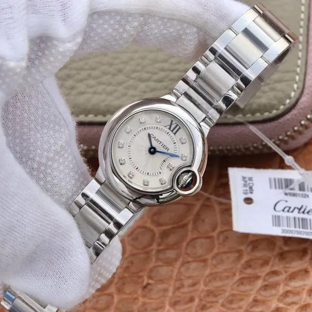 Cartier high-quality watch small blue balloon watch front view
