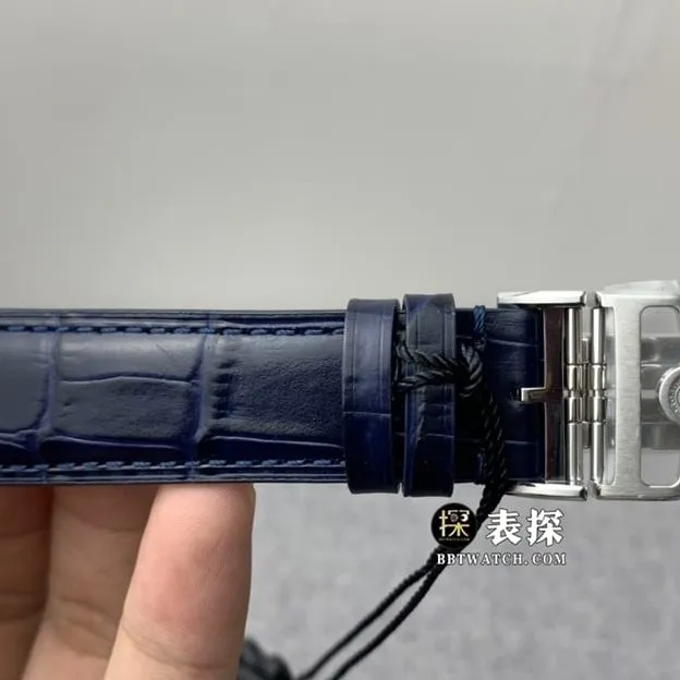 ZF FactoryIWC watch men's Portuguese watch silver white dialleather strap model pictures and prices caseback live photo